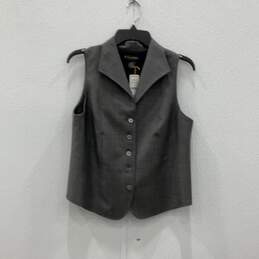 NWT Womens Gray Wool Sleeveless Vest & Skirt 2 Piece Suit Set Size 14/12P alternative image