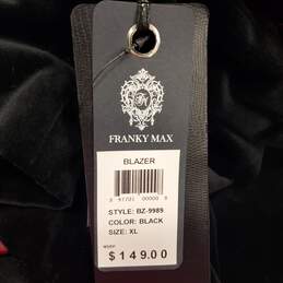 Franky Max Men Black Velvet Sport Coat XL NWT alternative image