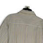 NWT Mens Multicolor Striped Embroidered Long Sleeve Button-Up Shirt Size XL image number 4
