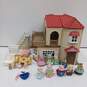 Calico Critters Red Roof Country House w/ Furniture and Critters image number 1