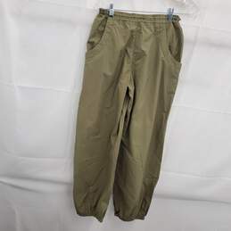 Anthropolgie Olive Green Packable Drawstring Parachute Pants Women's Size XXS alternative image