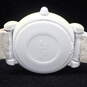 Snow White Y481-8430 Cream Case White Leather Band Watch image number 6