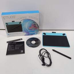 Wacom Intuos Art Digital Pen & Touch Tablet Small Mint Blue Untested