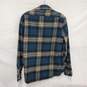 Taylor Stitch MN's 100% Organic Cotton Green & Brown Plaid Long Sleeve Shirt size 40 image number 2