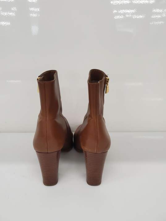 Michael Kors Frenchie Luggage Women's Leather Boots Size-7.5M image number 4