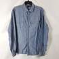Armani Exchange Men Blue Long-Sleeved Button Up Shirt sz L image number 1