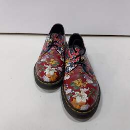 Dr. Martens Floral Print Leather Oxford Shoes Size 11