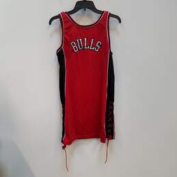 Womens Red Chicago Bulls Sleeveless Pullover Basketball NBA Jersey Size L alternative image