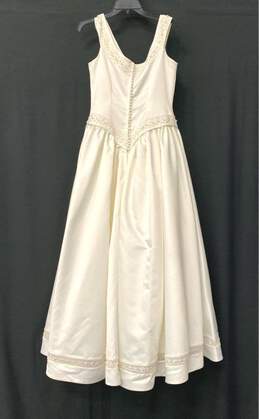 Vintage Unbranded White Formal Dress - Size 12 alternative image