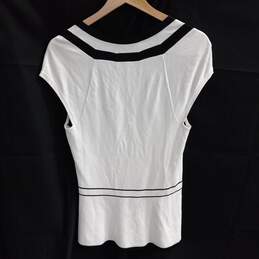 White House Black Market Women's Short Sleeve Top Shirt Blouse Size S alternative image