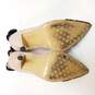 Betsey Johnson Itsy Tan Suede Lace Pump Heels Shoes Size 7.5 M image number 6