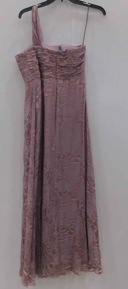 Women's Alex EVENING Sleeveless Purple Textured Dress Size 4P image number 3
