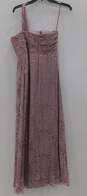 Women's Alex EVENING Sleeveless Purple Textured Dress Size 4P image number 3