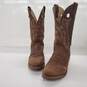 Double H Women's Daniela Brown Leather Round Toe Cowboy Boots Size 11M image number 2
