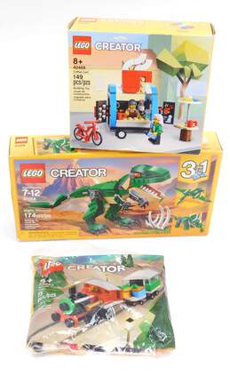 Creator Factory Sealed Sets 31058: Mighty Dinosaurs 40488: Coffee Cart & Polybag Set