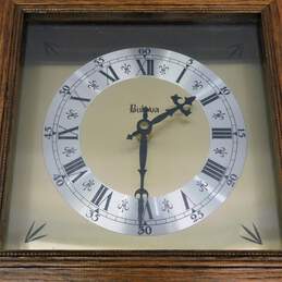 Vintage Bulova Wood Wall Clock W/ Pendulum alternative image