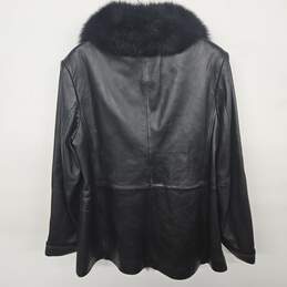 Preston & York Black Leather Jacket alternative image