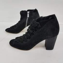 Michael Kors Black Suede Platform Boots Size 7M