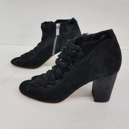 Michael Kors Black Suede Platform Boots Size 7M image number 1