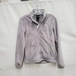 The North Face WM's Osito Light Gray Fleece Full Zipper Sweat Coat Size XS