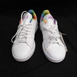 Adidas Women's H01054 Grand Court 'Rainbow Pride' Sneakers Size 7.5