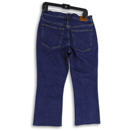 NWT Women Blue Denim Medium Wash Cropped Bootcut Leg Jeans Size 30P image number 2