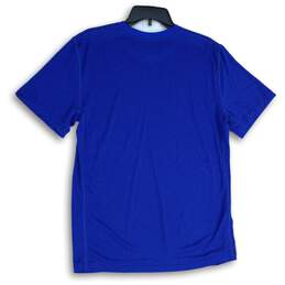 NWT Nike Mens Blue Pinstripe Short Sleeve Crew Neck Dri-Fit Pullover T-Shirt M alternative image