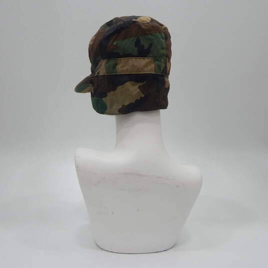 2 Vintage US Army Military Camo Hats Sizes Mens 7 And 7 1/8 image number 5
