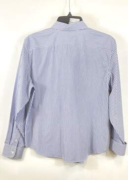 Lauren Ralph Lauren Blue Striped Button Up Shirt - Size Large alternative image