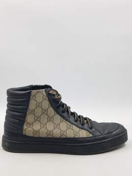 Authentic Gucci GG Black High-Top M 9G