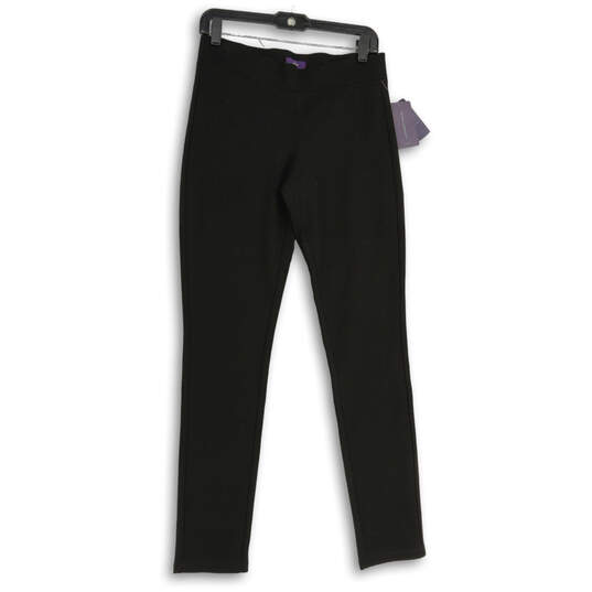 NWT Womens Black Elastic Waist Flat Front Pull-On Ankle Leggings Size 2 image number 1