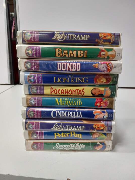10 Pc. Bundle or Assorted Disney VHS Tapes image number 3