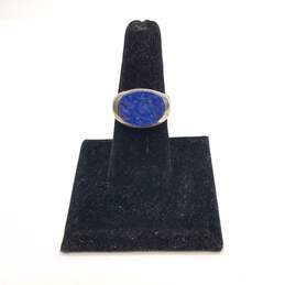 Sterling Silver Lapis Sz 7 3/4 Ring 13.8g