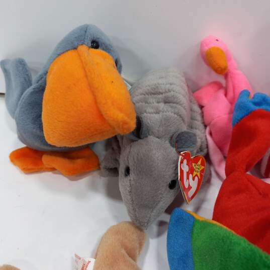 13pc Set of Assorted Beanie Baby Plush Animals image number 3
