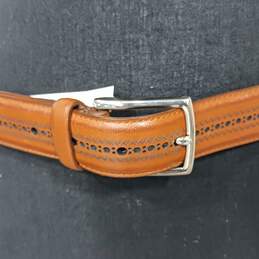 Men's Cole Haan 32mm Feather Edge w/ Stitch and Laser Perf Detail Belt Sz 36 NWT alternative image