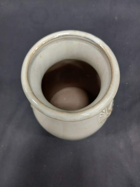 White Ceramic Ivory Flower Vase image number 5