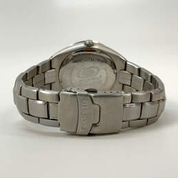 Designer Fossil Silver-Tone Blue Stainless Steel Analog Quartz Wristwatch alternative image