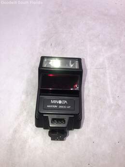 Minolta 2800 AF Maxxum Black SLR Hot Shoe Adjustable Film Camera Flash
