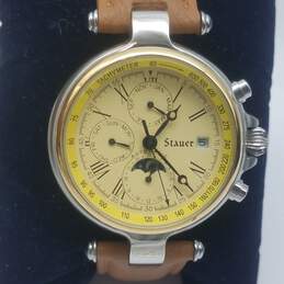 Men's Stauer Moon Phase Automatic Stainless Steel Watch