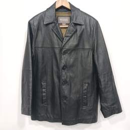Men's Black Wilsons Leather Coat Male Size Small