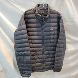 Patagonia Full Zip Black Goose Down Puffer Jacket Men's Size XL