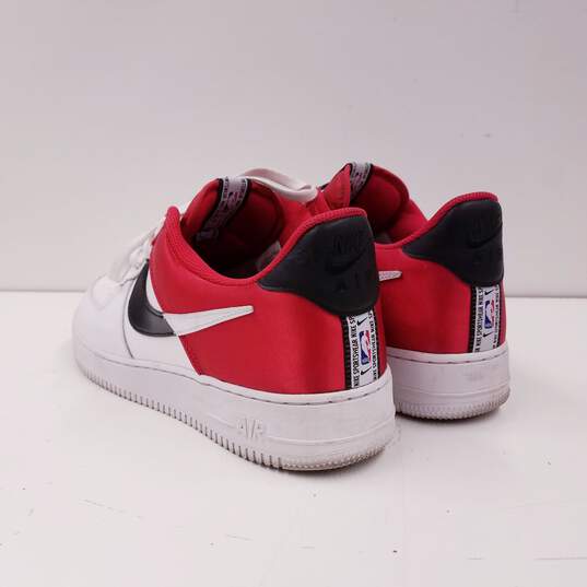 Nike NBA x Air Force 1 '07 LV8 Red Casual Shoes Men's Size 15 image number 4