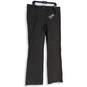 NWT Womens Black Flat Front Slash Pocket Wide Leg Ankle Pants Size S image number 1