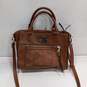 Women's Brown Leather Nicole By Nicole Miller Purse image number 1