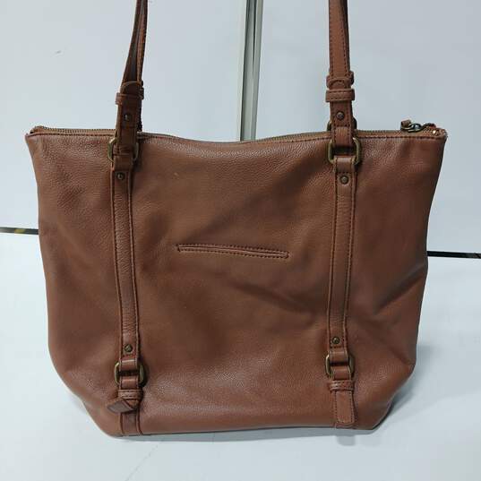 Brown Leather The Sak Tote Bag image number 2