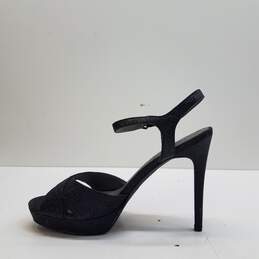 Guess Platform Jordie Glitter Ankle Heels Black 9.5 alternative image