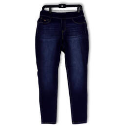 NWT Womens Blue Denim Stretch Heidi Pull-On Skinny Leg Jeans Size 10