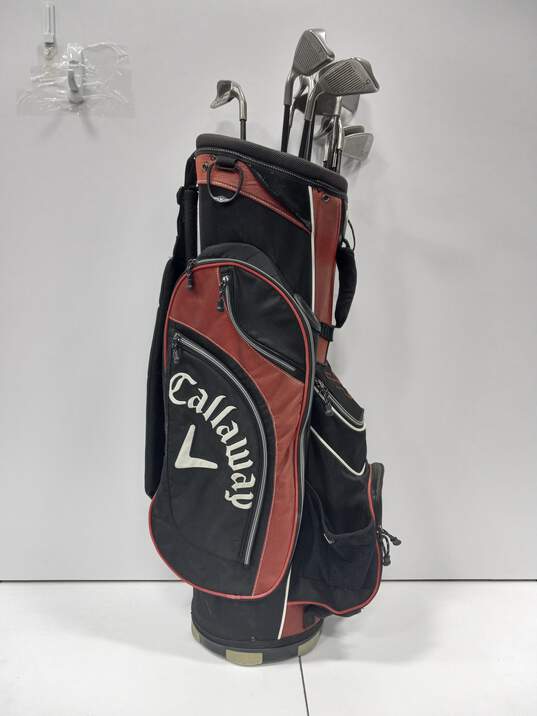 Callaway Golf Bag with 10 Ping Zing Irons image number 1