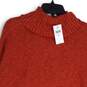 NWT J. Jill Womens Orange Knitted Long Sleeve Turtleneck Pullover Sweater Size M image number 4