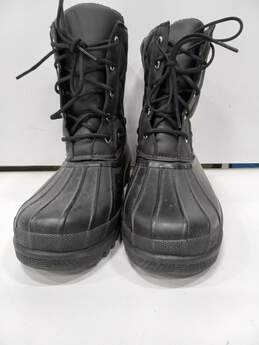 Sperry Women's Saltwater Gosling Black Boots Size 10